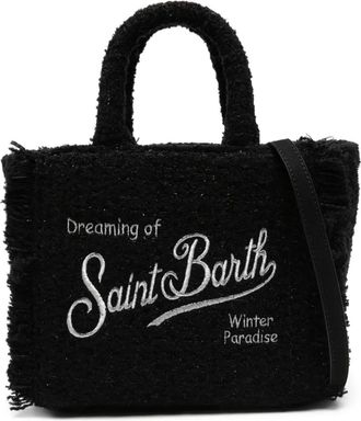 MC2 Saint Barth embroidered tote bag - women - Polyester/Wool - One Size - Black