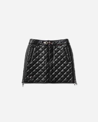 Thug Club Women s Angels Quilted Short Skirt Black
