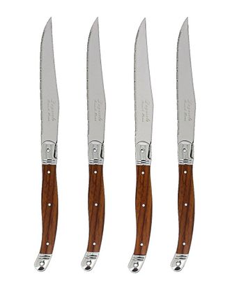 French Home Wood Grain Laguiole Steak Knives (Set Of 4)