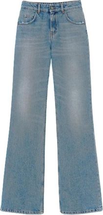 Twinset Flared Denim Jeans - Dames - Loose Fit Jeans - Blauw - W29 - Denim - Jeans