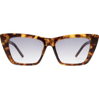 AIRE Solstice 53mm Cat Eye Sunglasses in Honey Tort /Cool Smoke Grad at Nordstrom