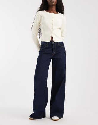 Levi's jeans denim wide middy lavaggio scuro-Blu