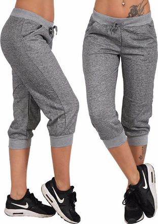 SHEKINI Women Capri Sweatpants Drawstring Waist Jogging Bottoms with Pockets Plus Size Tapered Leg Jogger Pants, Light Grey, XX-Large