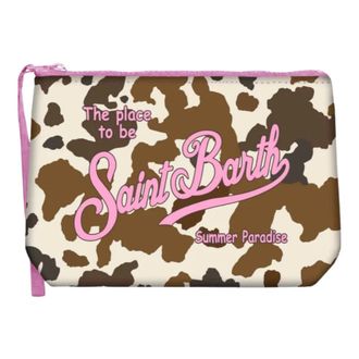 Saint Barth Clutches, female, Multicolor, Size: ONE SIZE Aline L Classic Leo Pochette