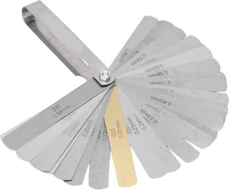 OEM Spessimetro A 32 Lame, 0,04-0,88 Mm, In Acciaio Inossidabile, Con Doppia Scala Metrica E Imperiale