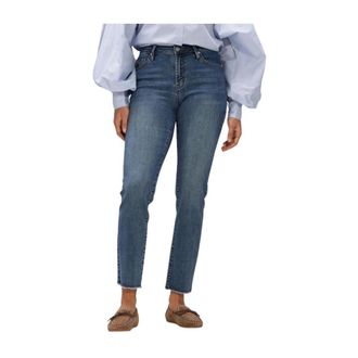 Janice Dames, Jeans, Blauw, Maat: W31 Denim