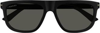 Gucci Grey Browline Mens Sunglasses GG1726S 001 56