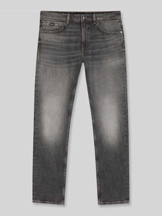 HUGO BOSS Slim Fit Jeans aus Stetch-Denim Modell DELAWARE in Anthrazit, Gr&ouml;&szlig;e 30/32