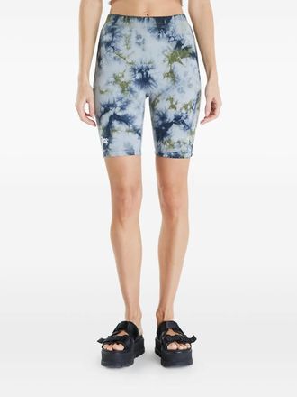 Patta logo-detai shorts - women - Cotton/Elastane - L - Blue