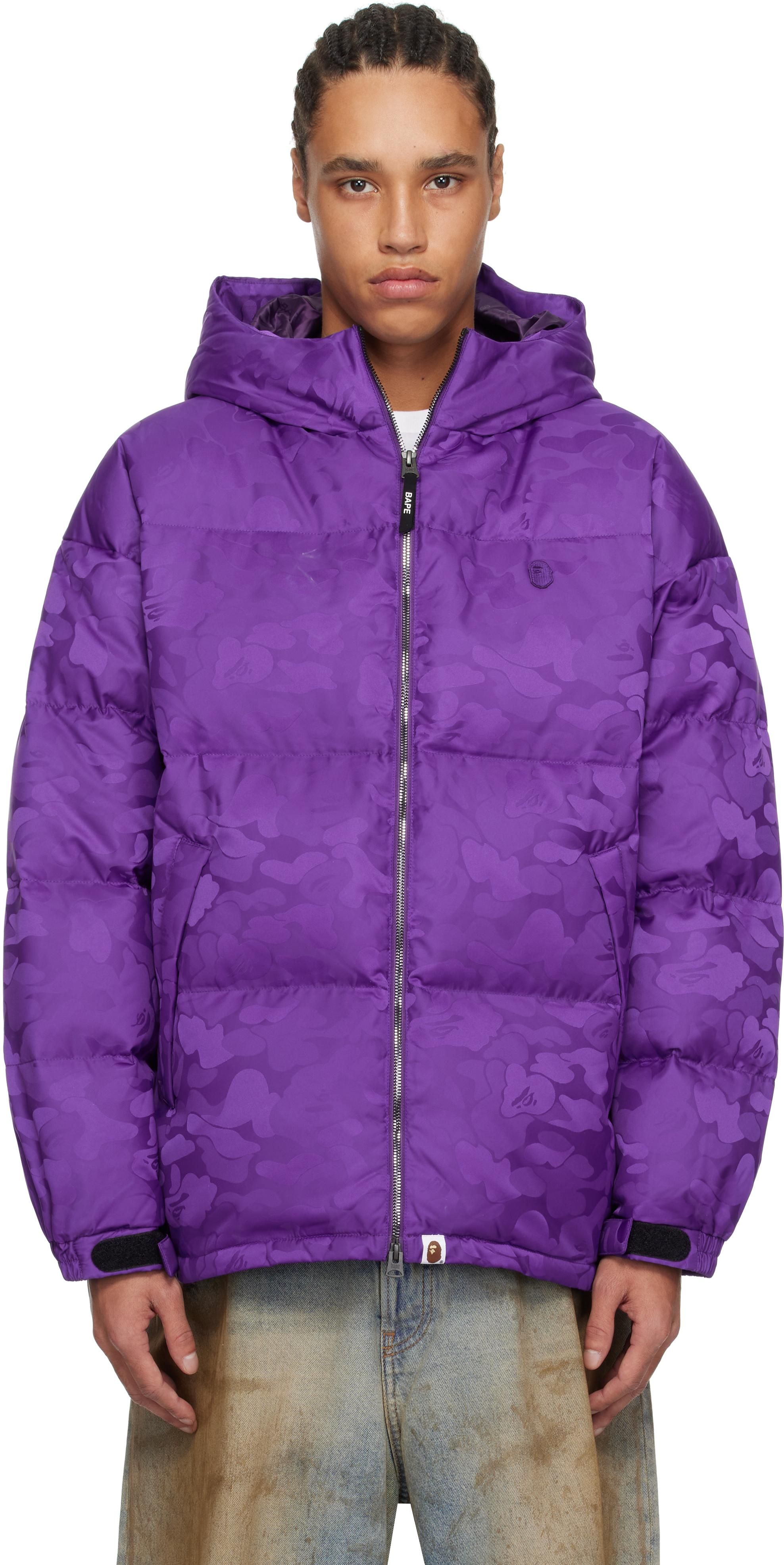 Auralee Purple Super Light Nylon Ripstop Down Jacket from Auralee Purple Super Light Nylon Ripstop Down Jacket from