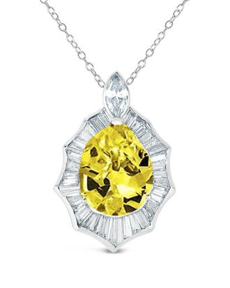 Genevive Silver Cz Pendant