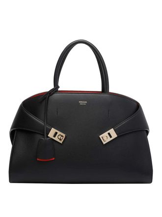 Ferragamo Black Hug Handbag