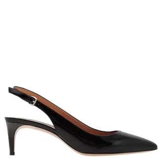 Bally Ellun Patent Leather Slingback Pumps, Brand Size 40 ( US Size 9.5 )
