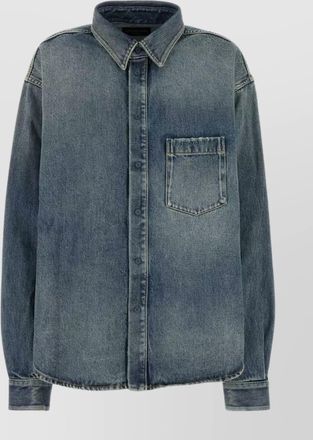 Balenciaga denim regular-fit shirt