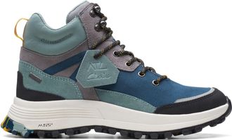 Clarks Atl Trek Sky Gore-Tex Textile Boots In Teal Combination Standard Fit Size 5.5