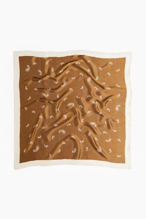 H&M Gemustertes Tuch - Khakigr&uuml;n/Paisleymuster