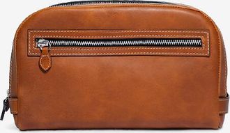 F. Hammann Grosser Lederkulturbeutel mit zwei F&auml;chern