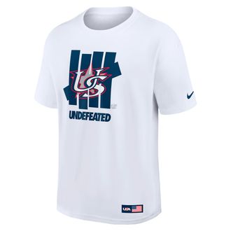 Nike USA Baseball 2026 World Baseball Classic Complex Undefeated Nike Mens T-Shirt in White | 06I110AW8A-T88