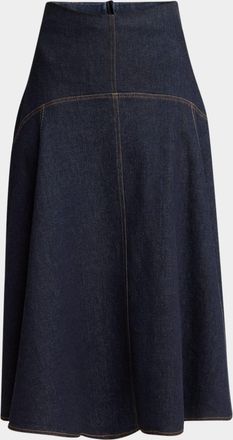 Jacquemus The Denim Triangle Skirt