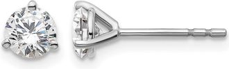 Diamond2Deal 14k Gold 3/4 ct Round Lab Grown Diamond Stud Earrings VS Clarity, D-E Color