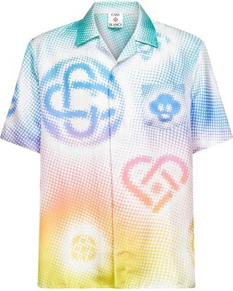 Casablanca Camicia con stampa - Bianco