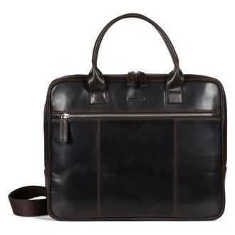 Howard London Conrad Laptoptas - Heren - Laptoptassen - Bruin - ONE Size - Leer - Tassen
