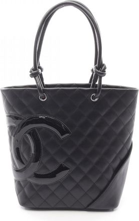 Chanel Black Leather Tote Bag (Pre-Owned)