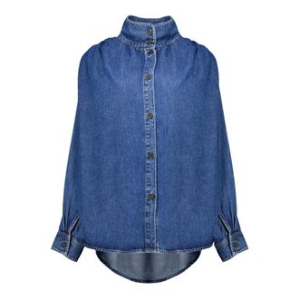 Iro Iro, Dames, Blouses & Shirts, Blauw, Maat: S Denim