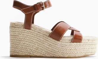 H&M Espadrilles mit Keilabsatz - Braun