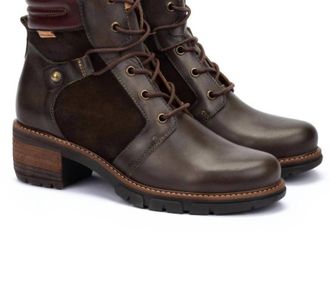 Pikolinos Womens San Sebastia Mid-Heel Ankle Boots In Forest