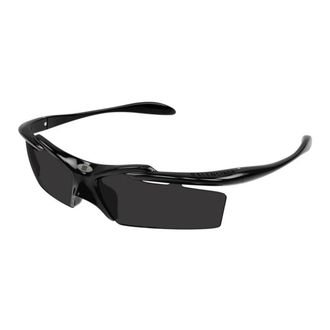 Balenciaga Sunglasses, unisex, Black, ONE SIZE, Wraparound Sunglasses