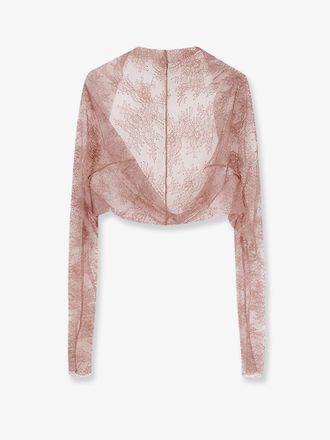 Alberta Ferretti Lace Shrug - Pink