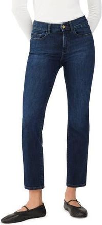 DL1961 Mara Instasculpt Mid Rise Ankle Straight Leg Jeans in India Ink at Nordstrom Rack, Size 29