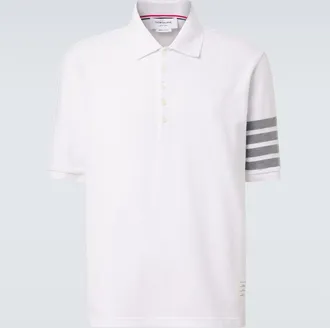 Thom Browne 4-Bar cotton polo shirt