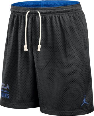 Nike Jordan Mens UCLA Courtside Jordan Brand Dri-FIT College Reversible Shorts in Black | 0JBF08DRUCL-11C