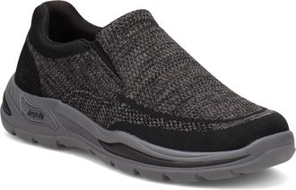 Skechers Mens 204495 BLK Sneaker, Black Knitted Mesh, 10 UK