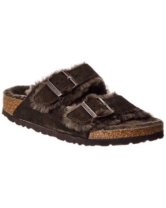 Birkenstock Arizona Shearling Suede Sandal