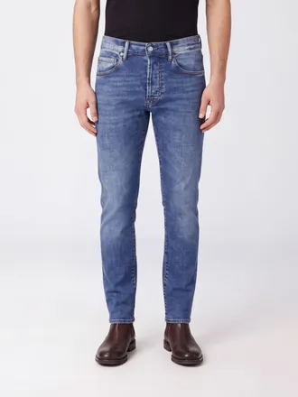 Nine In The Morning Jeans straight in denim di cotone a vita media