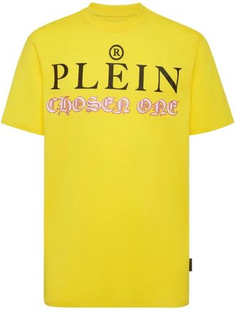 Philipp Plein T-shirt Ronde Hals SS - Heren - T-shirts - Geel - XL - Katoen - Tops