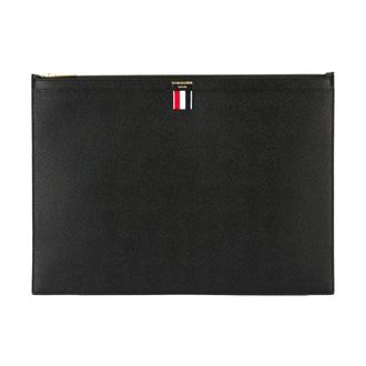 Thom Browne Bags, male, Black, Size: ONE SIZE Large Zipper Laptop Holder
