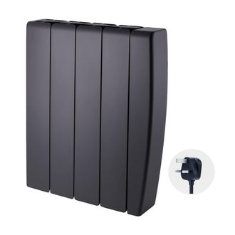TCP Smart 1000W Black Ceramic Panel Electric Radiator