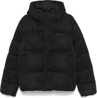 Daily Paper Clothing Winter Jackets, male, Black, XL, Monogram Jacquard Puffer