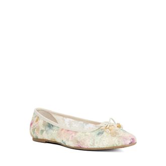 Dune London Womens Ladies Hennie - Brown Leather Ballet Flats - Multicolour - Size UK 5