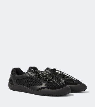 Prada Speedrock leather-trimmed sneakers