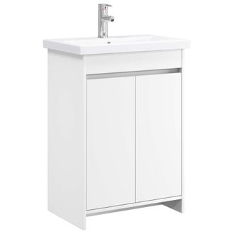 vidaXL Juego De Muebles De Ba&ntilde;o Blanco 61 X 40 X 84,5 Cm Vidaxl