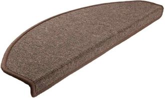 vidaXL Vidaxl - Stair Mats 20 pcs 65x24x4 cm Coffee Brown Half Round Large