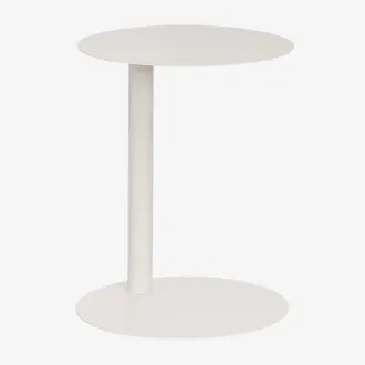 Sklum Sklum - Tavolino Da Giardino Rotondo &Oslash;40 Cm In Acciaio Inossidabile Yannik