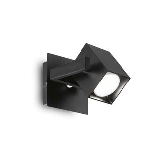 Ideal Lux L&aacute;mpara de pared negra A 100 x A 110 x P 140 mm