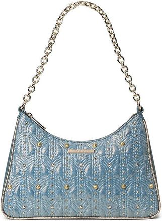 Brahmin Mod Esme Cross Body Womens Handbags Moonlit Blue, Leather