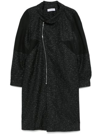 Kiko Kostadinov Babraham coat - men - Polyamide/Virgin Wool/Viscose/Lyocell/Cotton/Viscose - 50 - Black